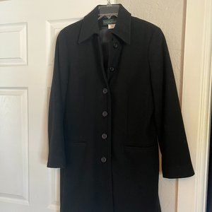 Mid-length Black wool coat